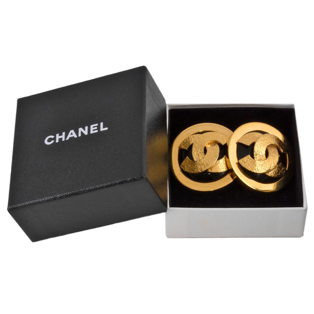 CHANEL★シャネル ココマークラウンドイヤリング Aランク CHANEL シャネル ピアス ココマーク ラウンド ゴールド ゴールド