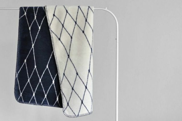 美品 bastisRIKE THE GRID コットンブランケット 北欧 bastisRIKE