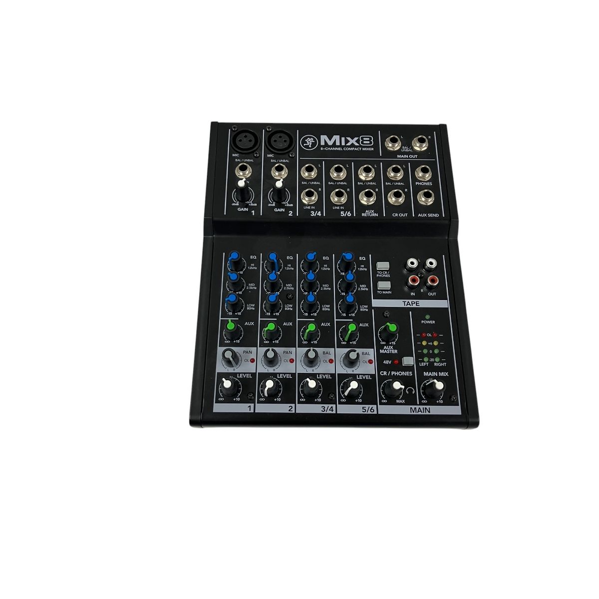 MACKIE MIX8 8-CHANNEL COMPACT MIXER アナログミキサー ミキサ 音響 ジャンク T9857426
