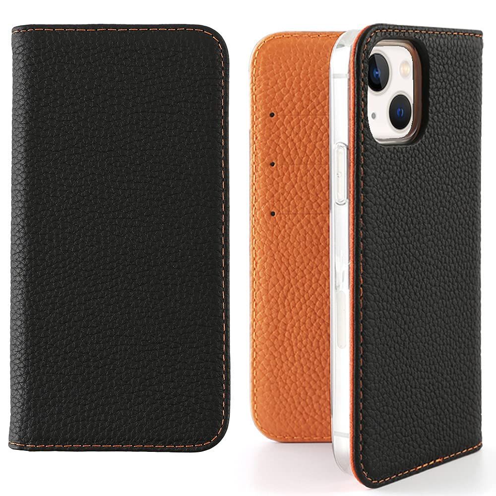 iPhoneケース シュリンクレザーケース スマホケース 手帳型 本革 カード