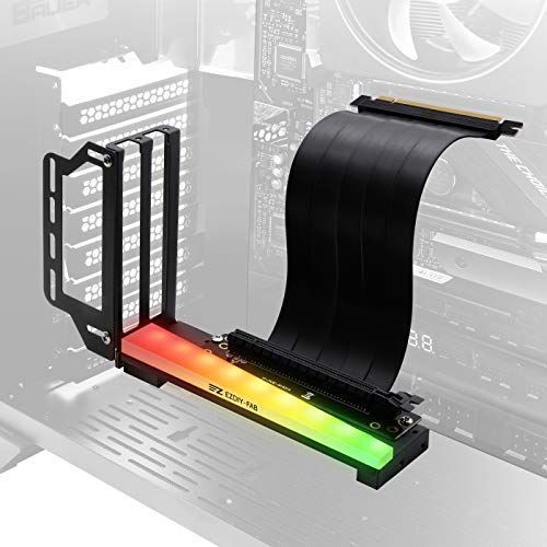 垂直 EZDIY-FAB | 新しいRGB PCIe4.0 GPU 垂直GPUブラケット、VGA