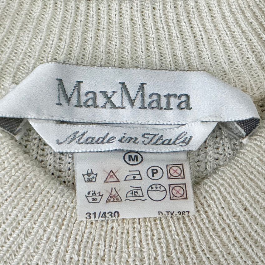 MaxMara マックスマーラ ノースリーブ ニット ホワイト size M