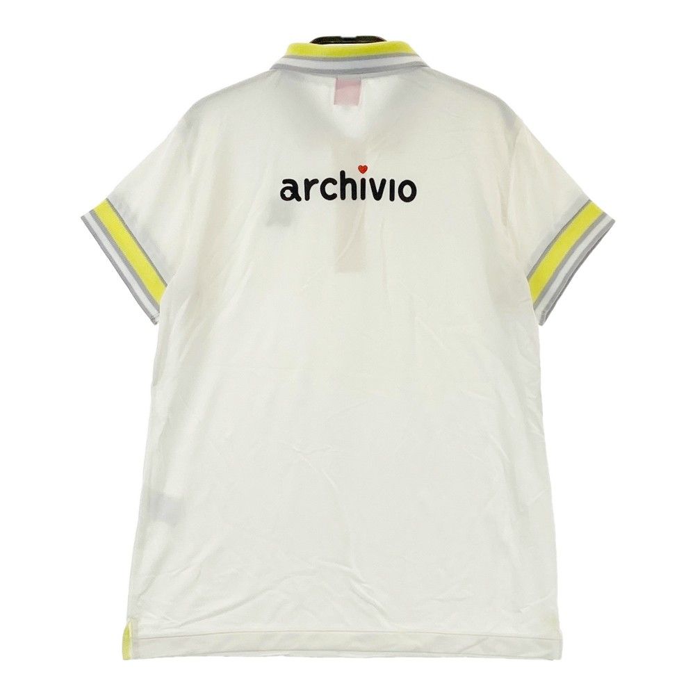 サイズ：38 ARCHIVIO アルチビオ 半袖ポロシャツ ホワイト系