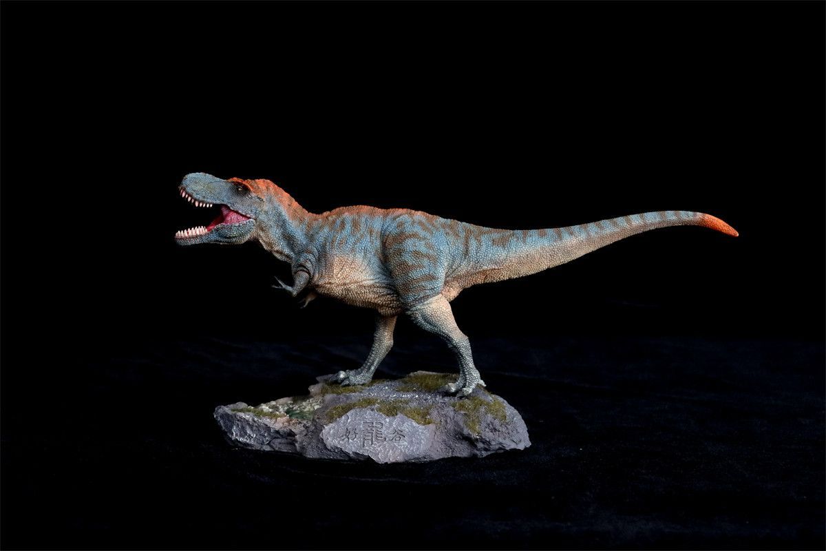 HAOLONGGOOD 1/35 ティラノサウルス 恐竜 フィギュア 模型ブルー 