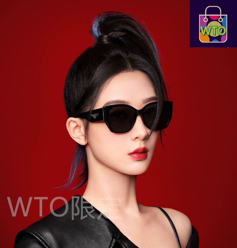 超美品　PRADAサングラスレアなデザイン Amazon | PR 09ZS 1AB5S0 Black Plastic Rectangle Sunglasses