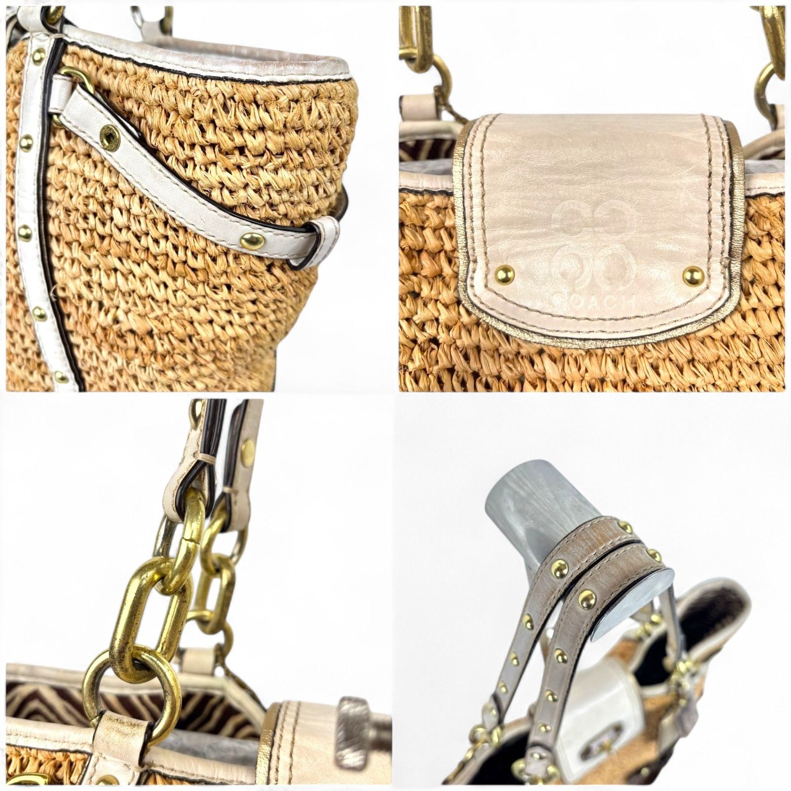 エレガンスな遊び心✨】 COACH コーチ トートバッグ かごバッグ