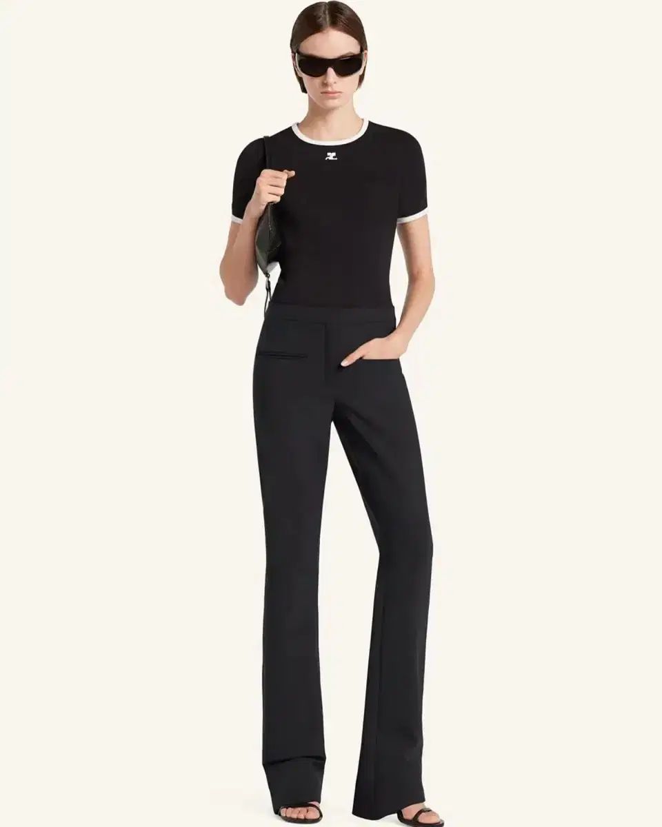 週末 クレージュ コントラスト 半袖Tシャツ ジェニ ジョンウォン