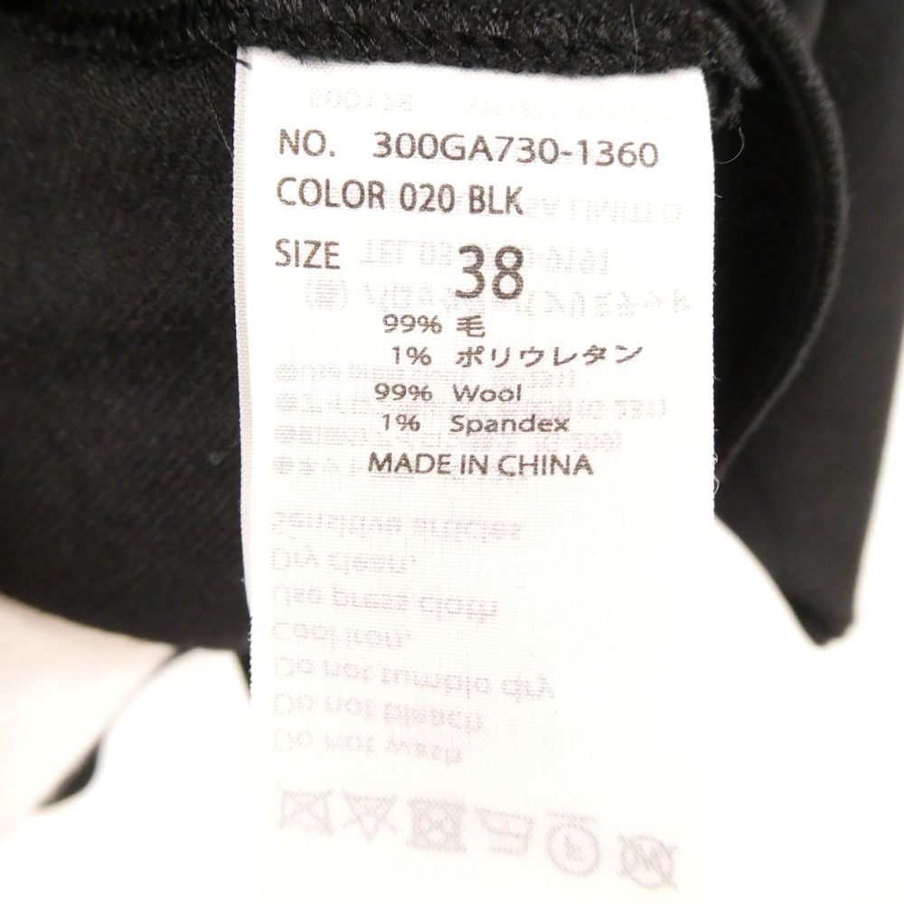 極美品 エンフォルド ENFOLD バックスリット変形ブラウス チェック 美品 ENFOLD エンフォルド BACK-TIE PULLOVER ブラックタイプル