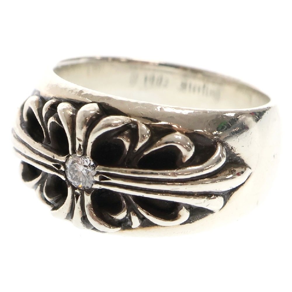 【受注生産品】 CHROME HEARTS (クロムハーツ) FLRL CRS 1DIA フローラルクロス 指輪