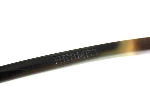 極美品 HERMES かんざし ロカイユ バッファローホーン Hロゴ 髪留め