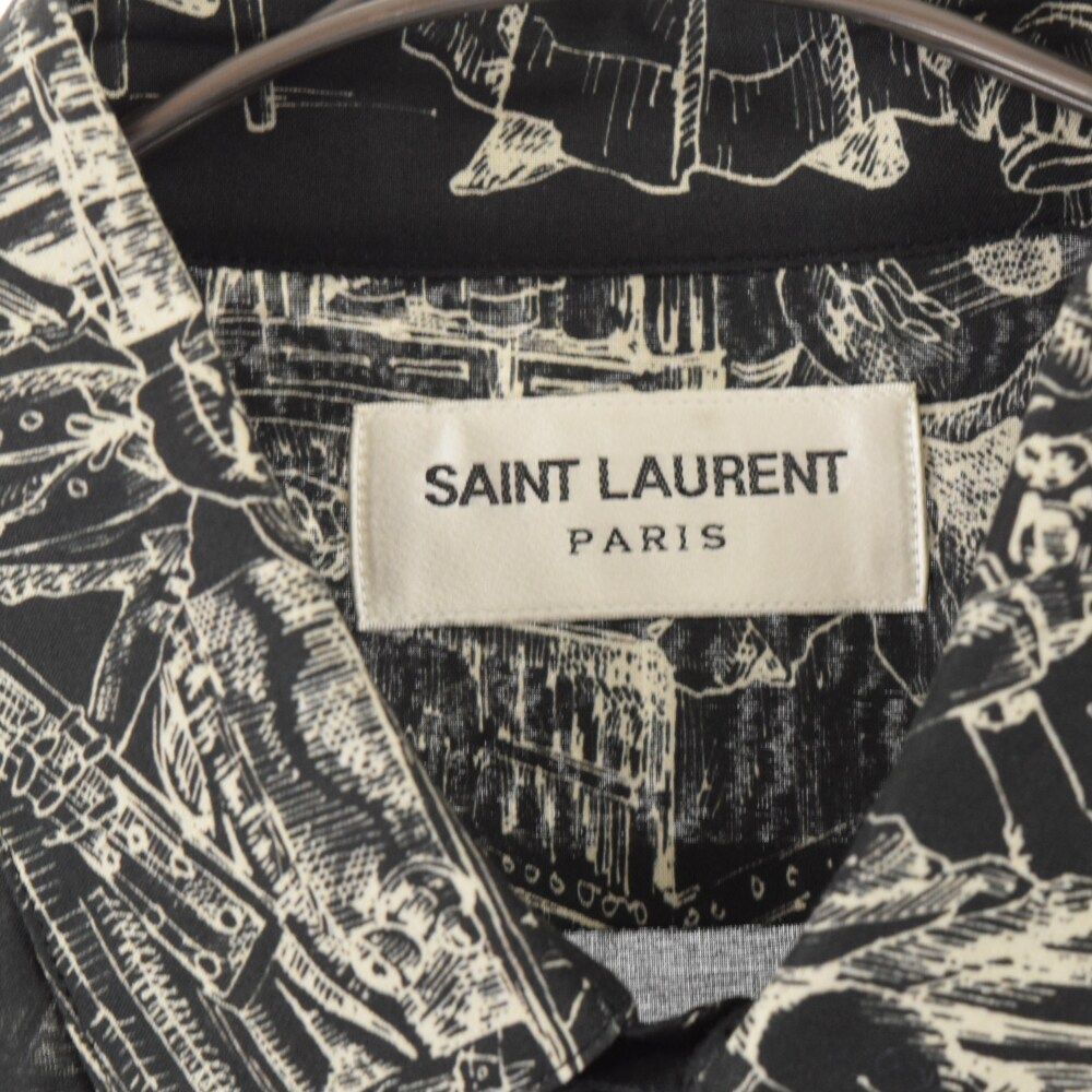 SAINT LAURENT PARIS (サンローランパリ) 18SS Skeletons Shirt 