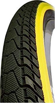 【中古】パナレーサー(Panaracer) クリンチャー タイヤ [18×1.50] パセラ コンパクト 8H185BOP-PA-BY ブラック/黄ライン ( 小径車 折りたたみ自転車 / 6g7v4d0