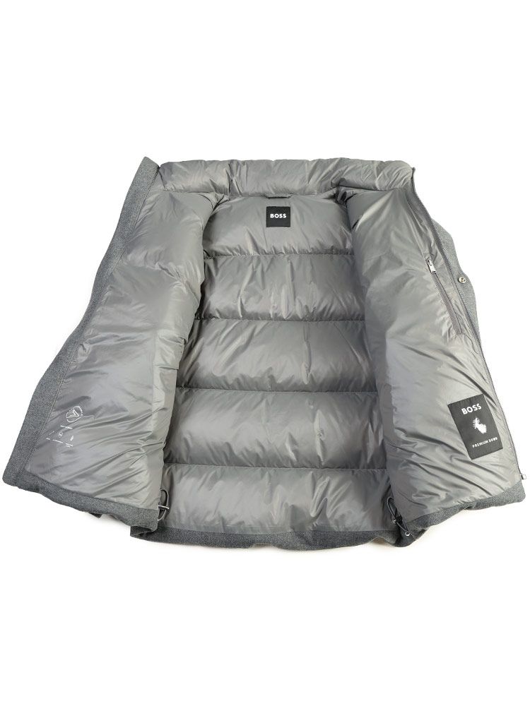 HUGO BOSS ヒューゴボス フランネル フルジップ ダウンジャケット KANDAIZUMI_COM