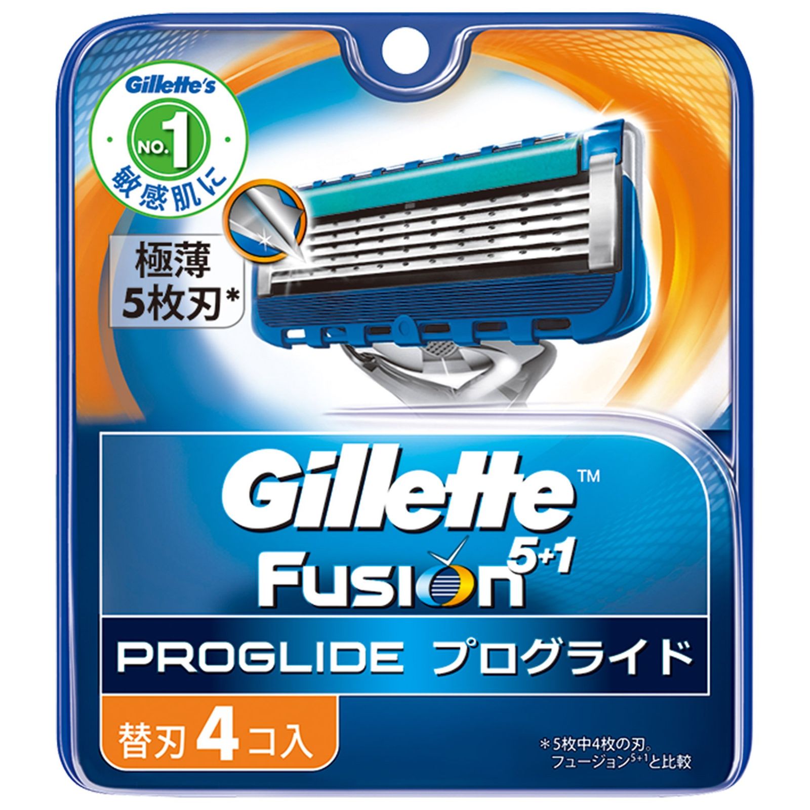 ジレット 髭剃り プログライド フレックスボール マニュアル 替刃4個入 [4個 (x 1)]