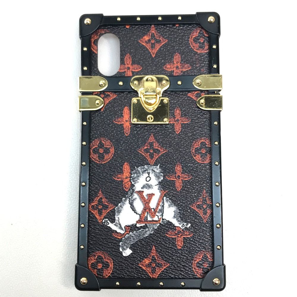 新品同様　ルイヴィトン　キャットグラム　iPhoneX Xs ケース　cm6 LOUIS VUITTON - ルイヴィトン アイ・トランク キャットグラム