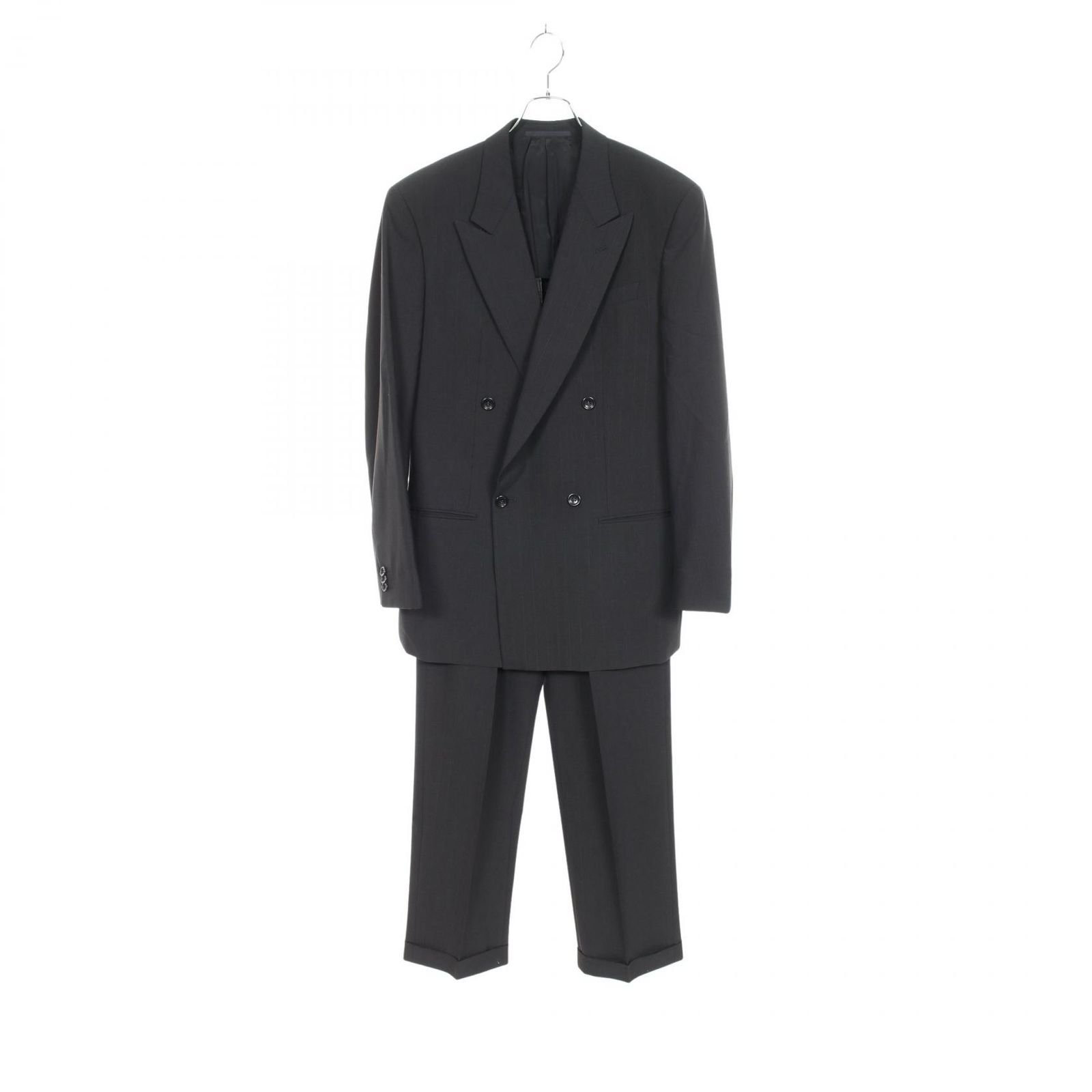 アルマーニコレッツォーニ ARMANI COLLEZIONI スーツ ブラック ウール スーツ メンズ Used B