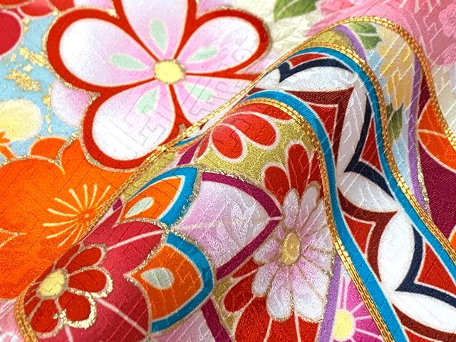 子供着物 紅型 花柄 金駒刺繍 オレンジ色 七五三 7歳 10歳 CK-7014 楽天市場】七五三 着物 7歳（カラーオレンジ）（和服｜キッズ