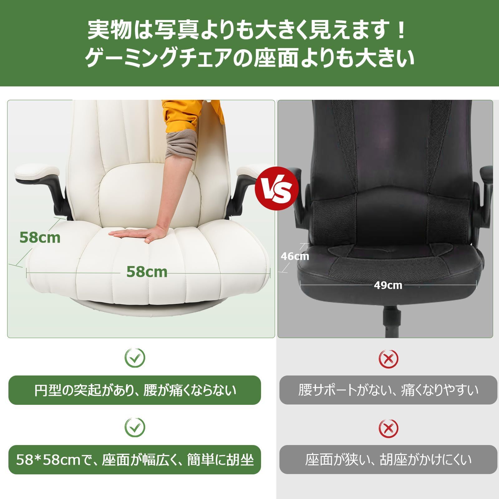 在庫処分】10分簡単組み立て ハンコンスタンド座椅子 机下収納 腰が