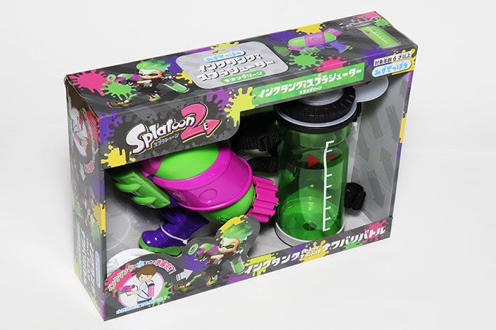 水鉄砲 スプラトゥーン3 水遊び スプラ スプラシューター ネオン トライストリンガー ネオンピンク | 武器 タンク付きスプラシューター 1500cc スプラトゥーン2 Splatoon Splatoon3 ブルー