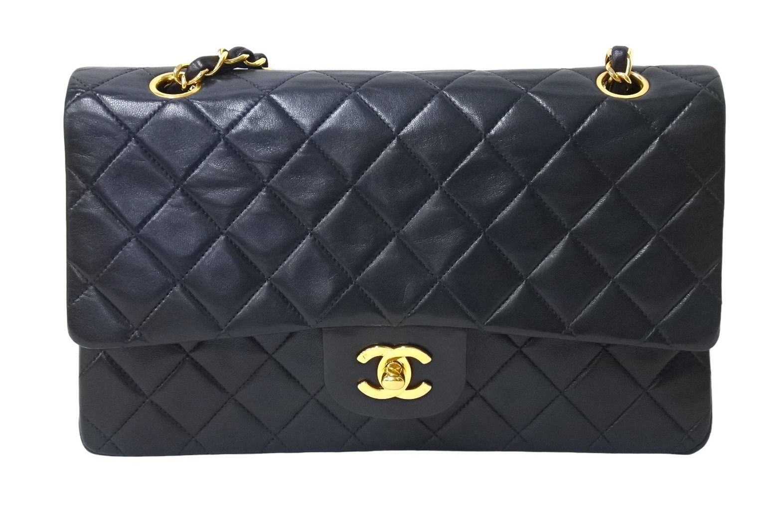 極美品 CHANEL シャネル Wフラップ マトラッセ25 チェーンショルダー 