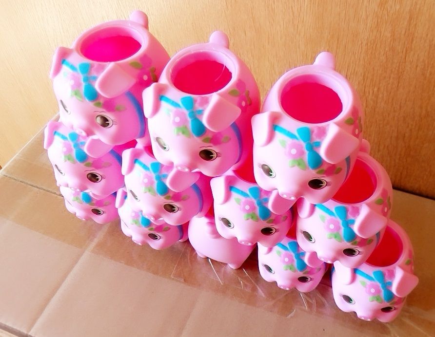 メルカリshops 1号鉢 カバー こぶた 雑貨 可愛い 小物 入れ 雑貨 置物 園芸 ベランダ