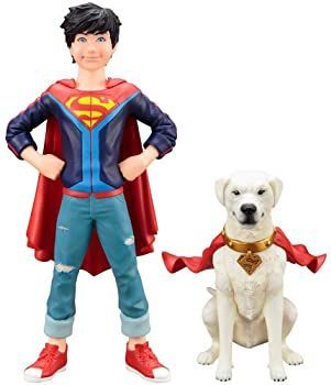 Kotobukiya DC Comics Super Sons Jonathan Kent u0026 Krypto Two Pack Artfx+ Statue