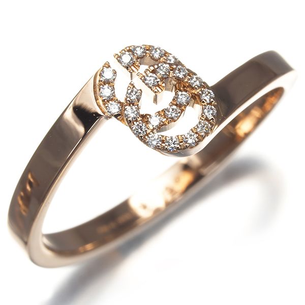 グッチ リング ダイヤ ダイヤモンド GGランニング 9.5号 K18PG 177988