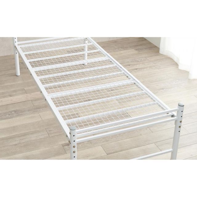 創造 萩原 Hagihara KH-3961S-WH 宮棚付きシングルロングベッド 新生活 インテリア 家具おしゃれ