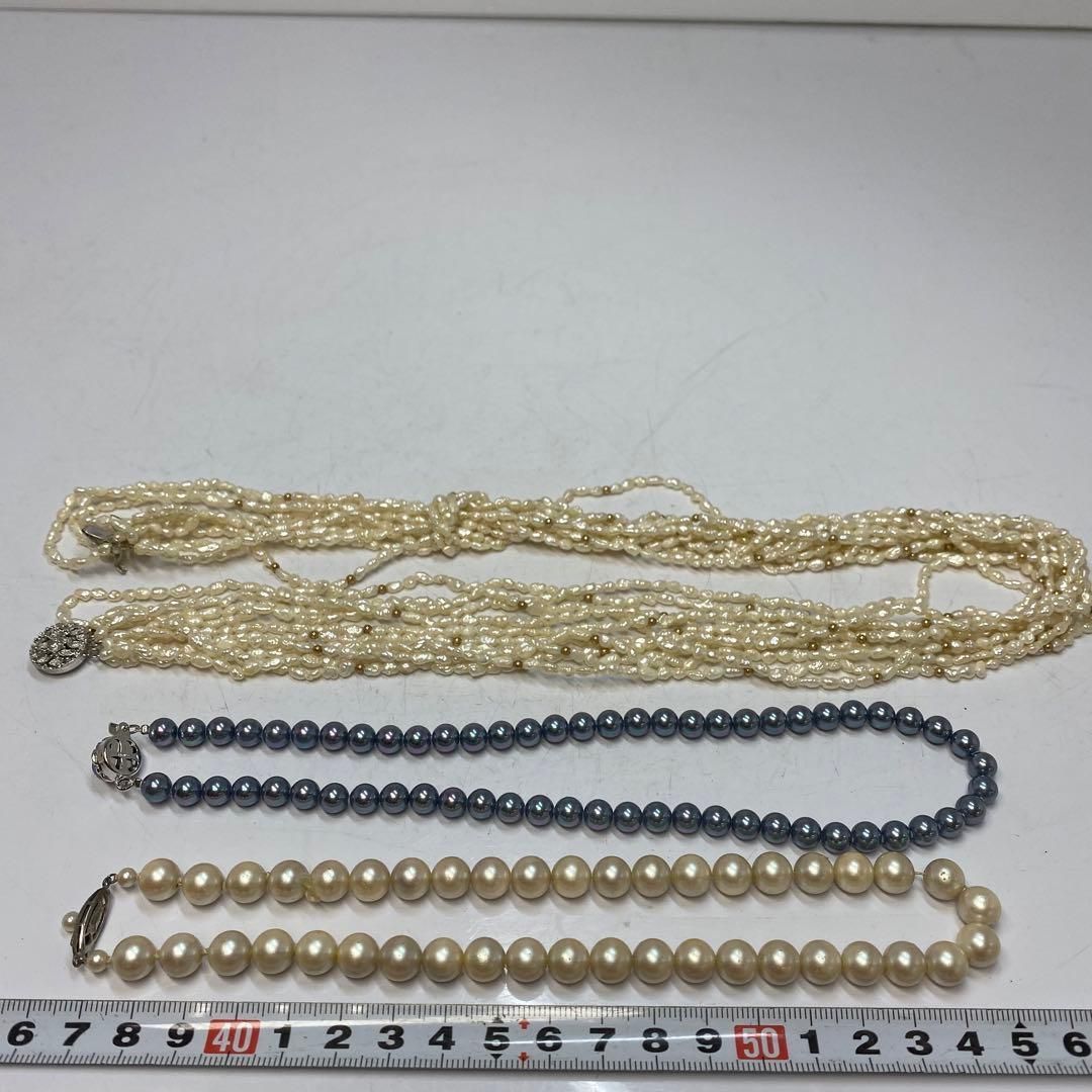 silver刻印等パールネックレス 145g 東H6-0423ア11