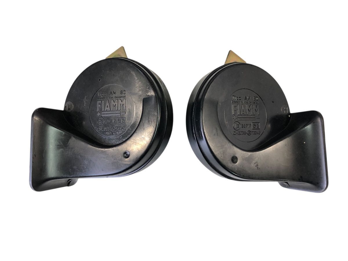 BMW K100RS 4V 後期 FIAMM ツインホーン ハイロー 作動OK レストア 流用にも 2710-M3656