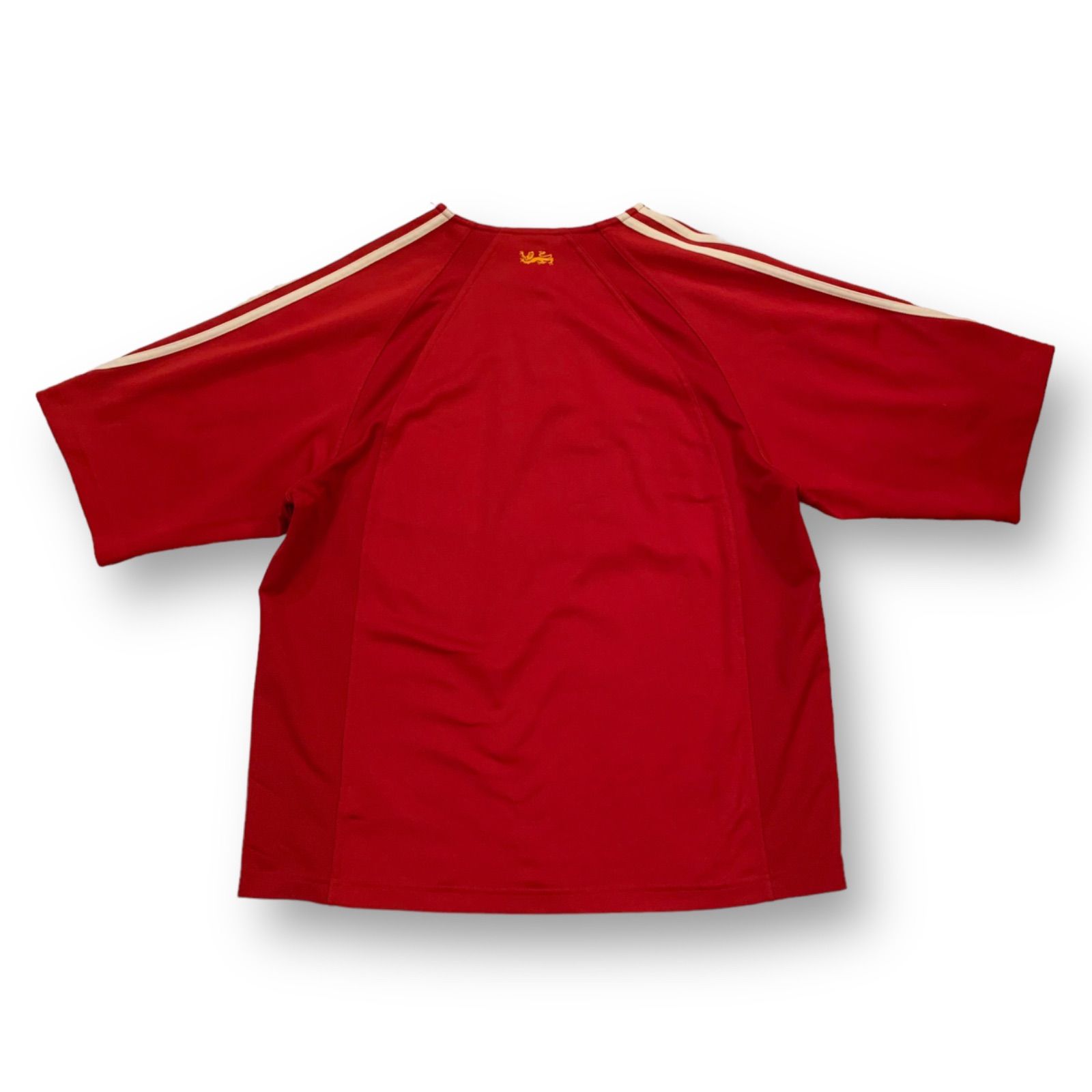 00s adidas “The British and Irish Lions” S/S Rugby Shirt アディダス ブリティッシュ &アイリッシュ・ライオンズ ラガーシャツ ゲームシャツ 半袖 レッド 4XOサイズ ラグビー 刺繍 ZURICH - メルカリ