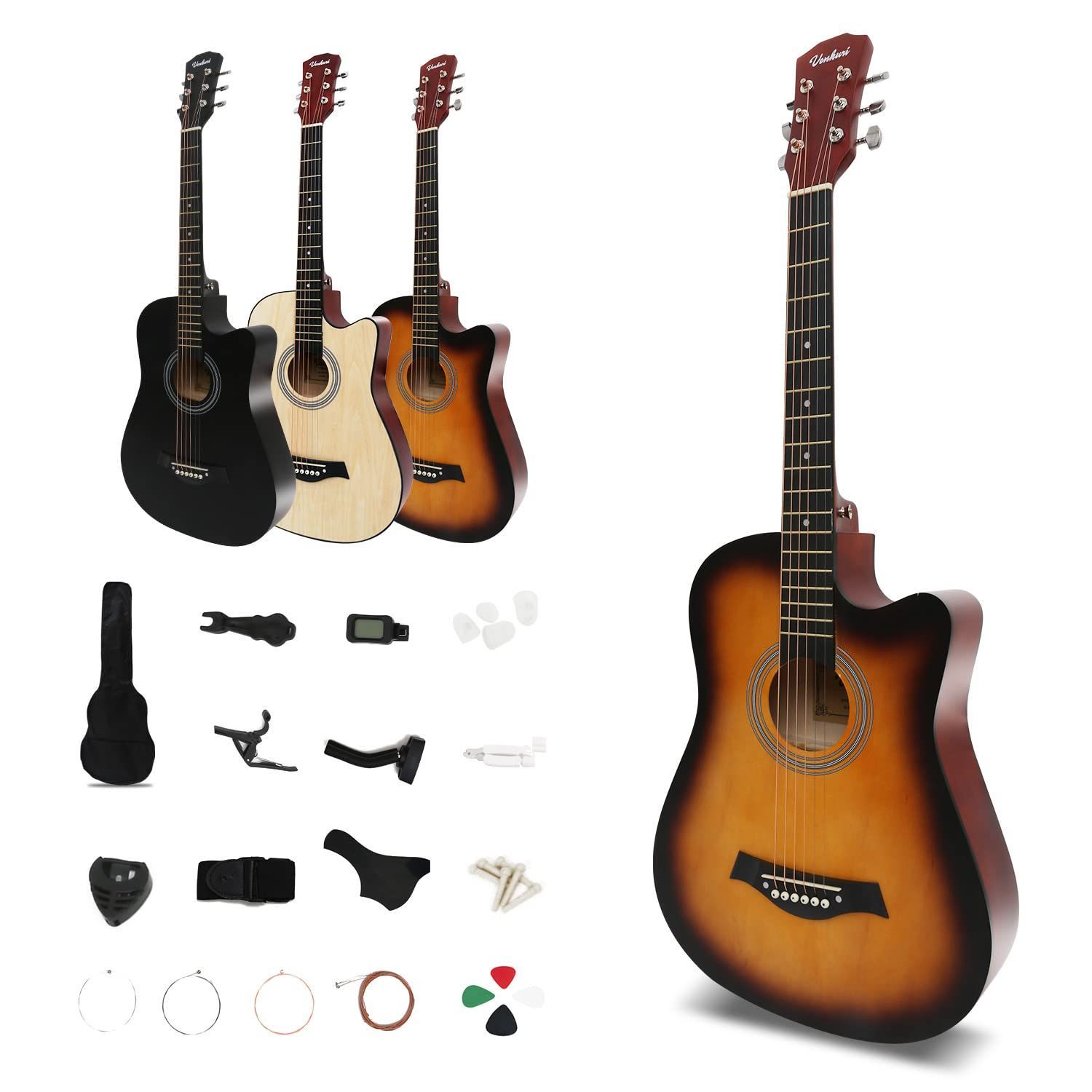 在庫セール アコースティックギター 17点セット 初心者入門セット 練習ギター 初心者 ソフトケース付き ギター アコギ guitar YGRL-B