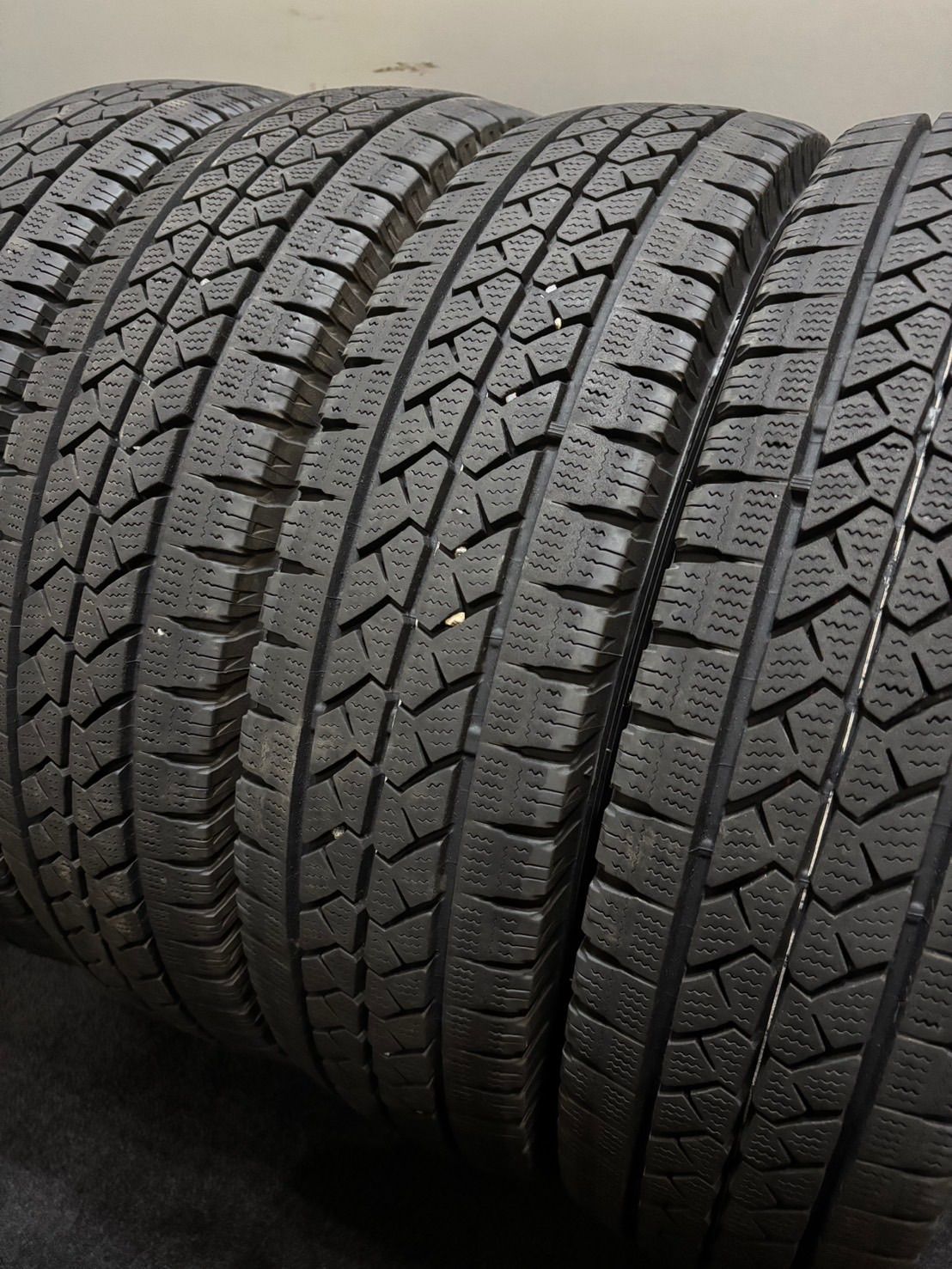 165R14 LT 6PR BRIDGESTONE|VL1 23年製 スタッドレス 4本 ブリヂストン ブリザック ADバン バネット 南2-K419