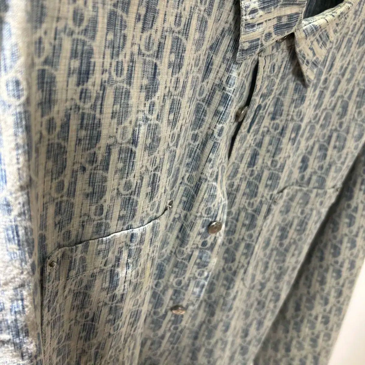 シャツ ディオール オブリーク カスリ コットンデニム Dior