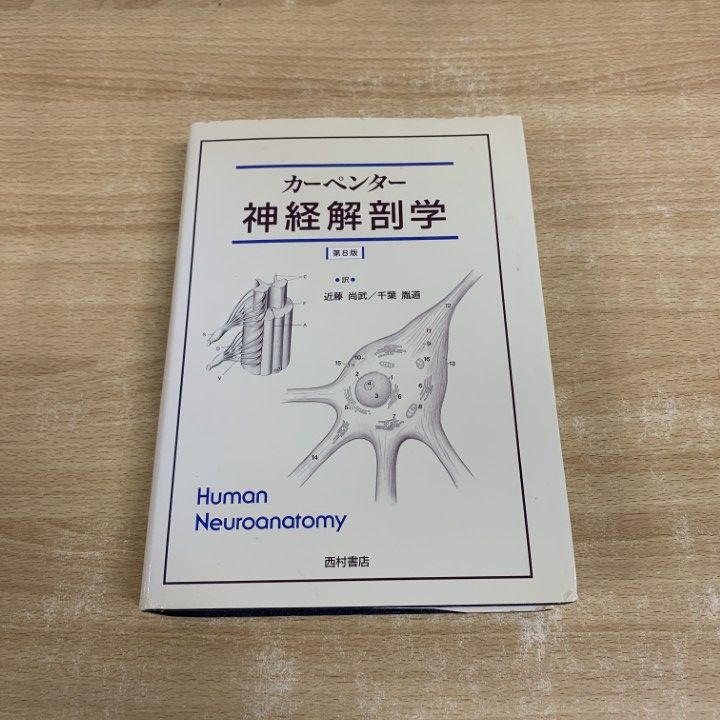 ▲01)【同梱不可】神経解剖学/第8版/カーペンター/近藤尚武/西村書店/1995年/A △01)【同梱不可】神経解剖学/第8版/カーペンター/近藤尚武/西村