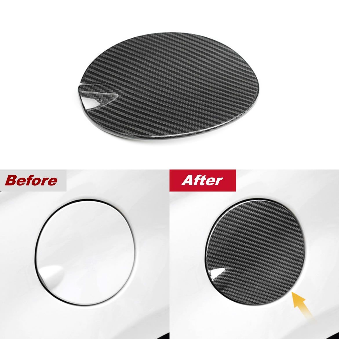 アバルト 595 695 500 燃料タンクキャップカバー カーボンカバー