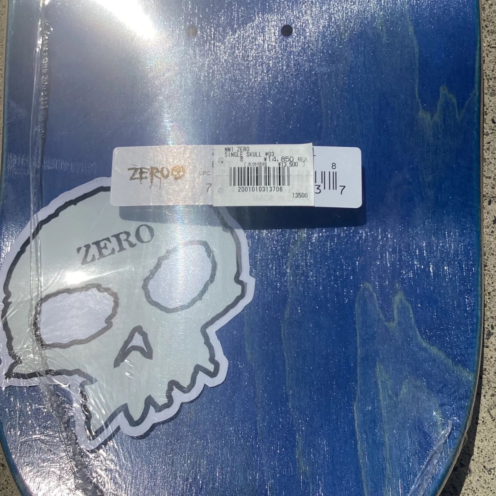 ムラサキパーク公式】ZERO SINGLE SKULL DECK 8.0 inch ゼロ