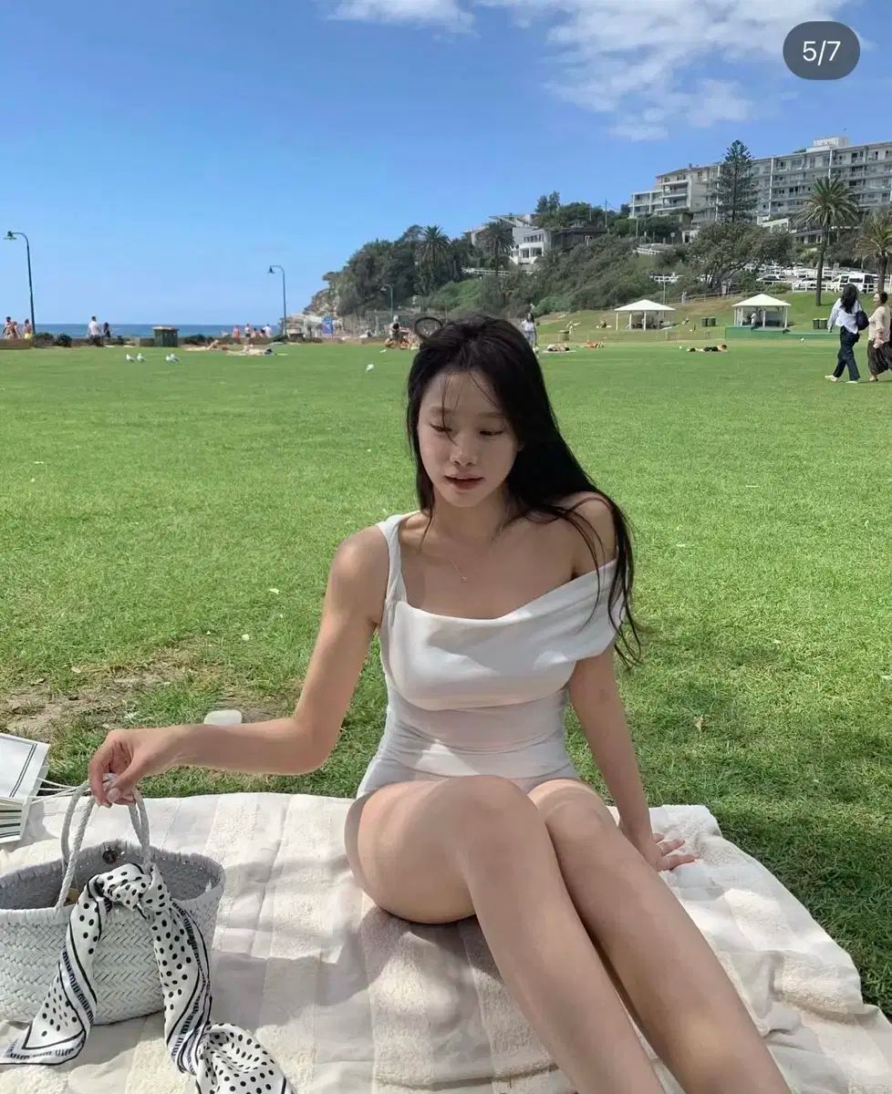 リース デイジー 韓国ブランド ホワイト