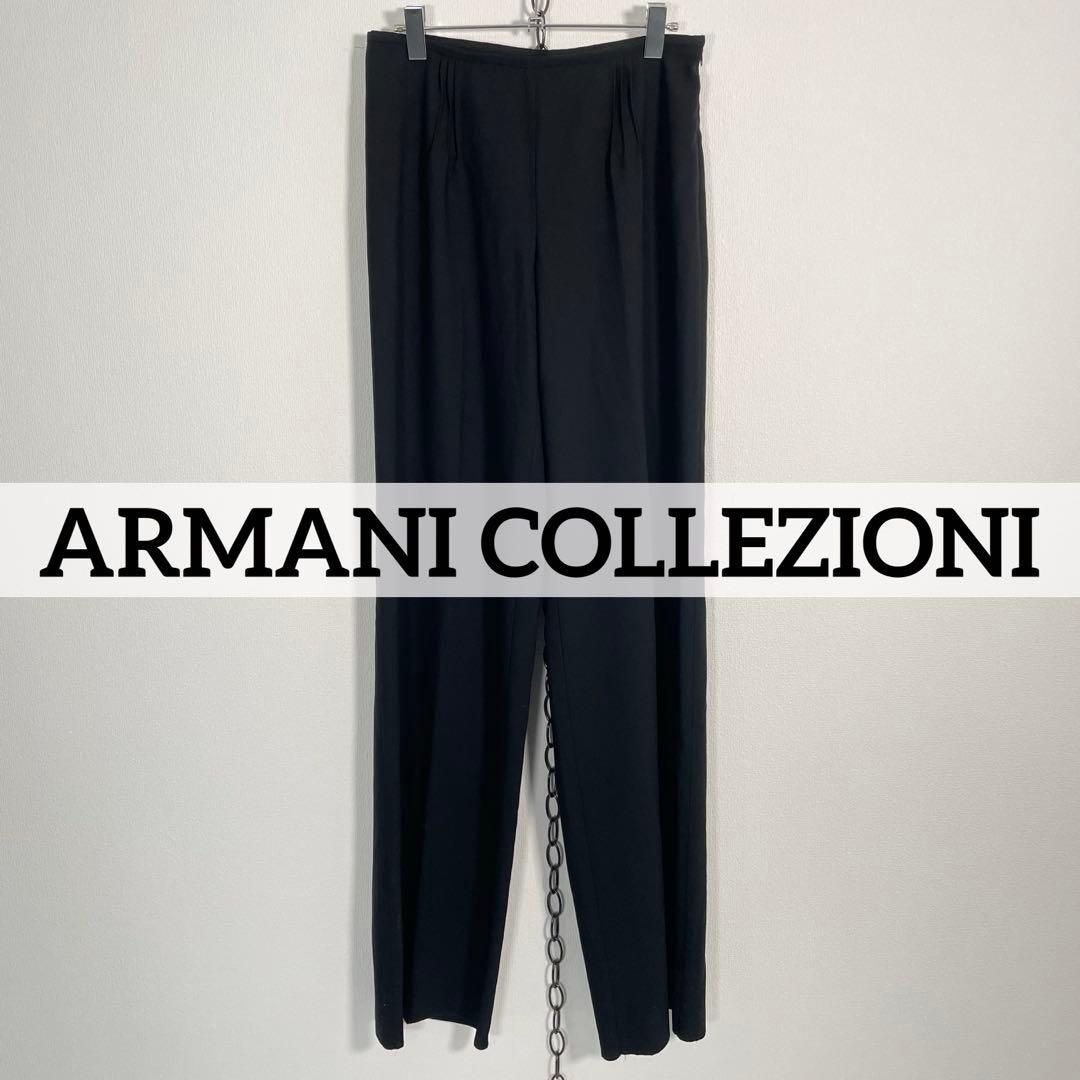 イタリー製 未使用タグ付き ARMANI COLLEZIONI ワイドスラックス