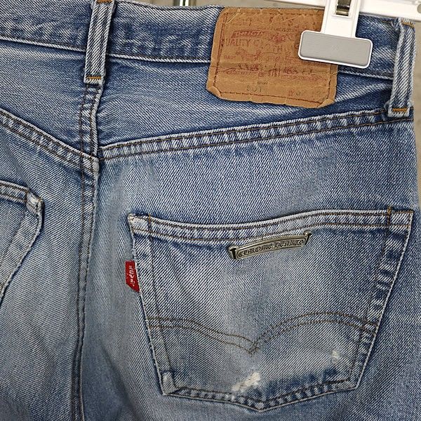 CHROME HEARTS 銀座店 クロムハーツ 新品 リーバイス 501 クロスボタン