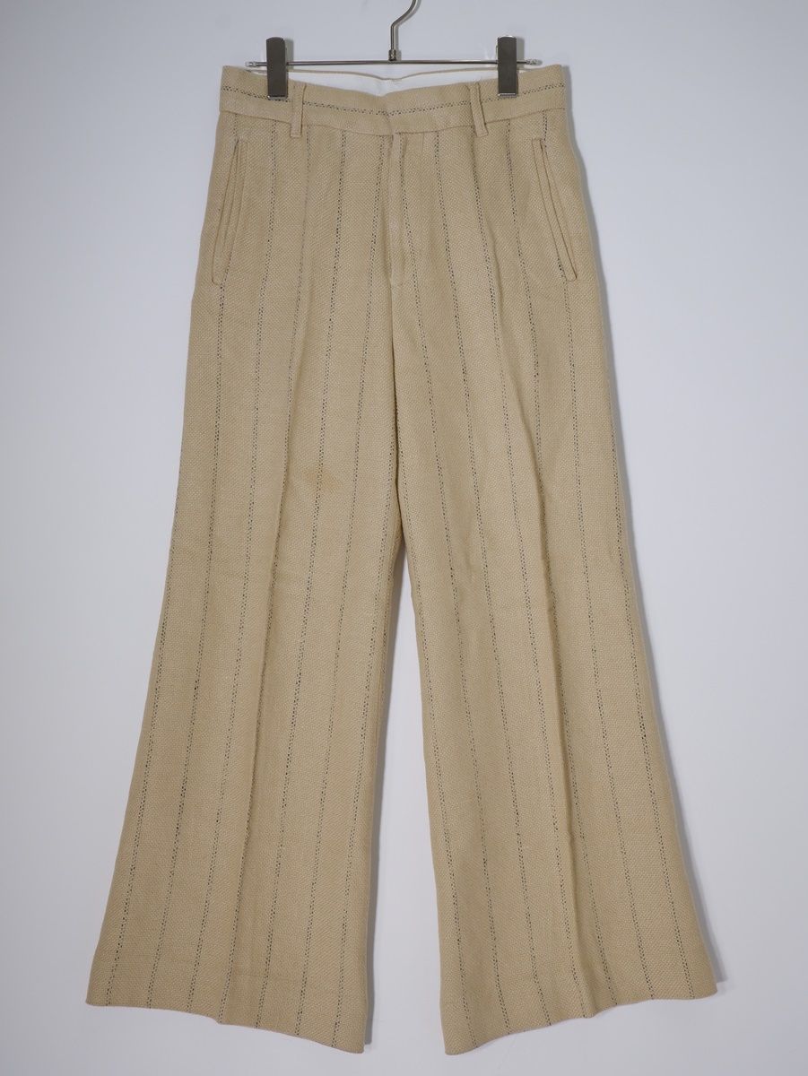 AP STUDIOエーピー ストゥディオL Appartementアパルトモン 2025SS SCENTOF ヘンプストライプパンツ 36 LPTA79608