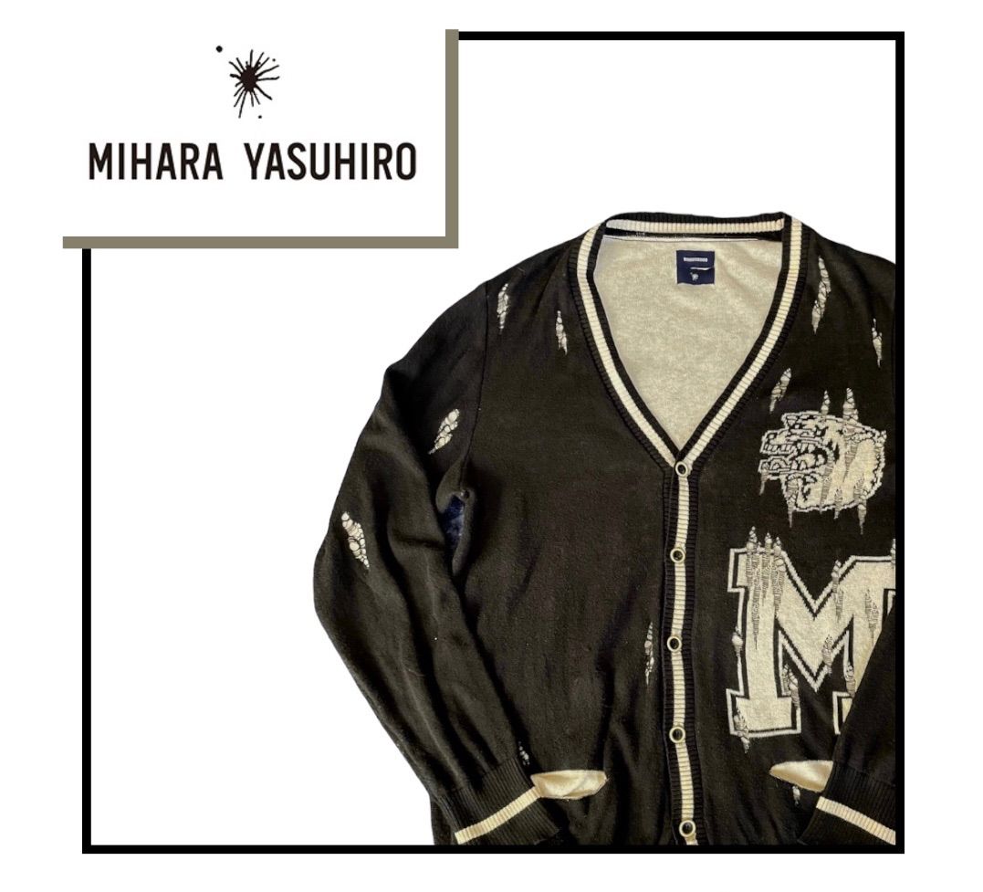 ミハラヤスヒロ ダメージ加工 カーディガン Maison MIHARA YASUHIRO Autumn/Winter 2024 collection