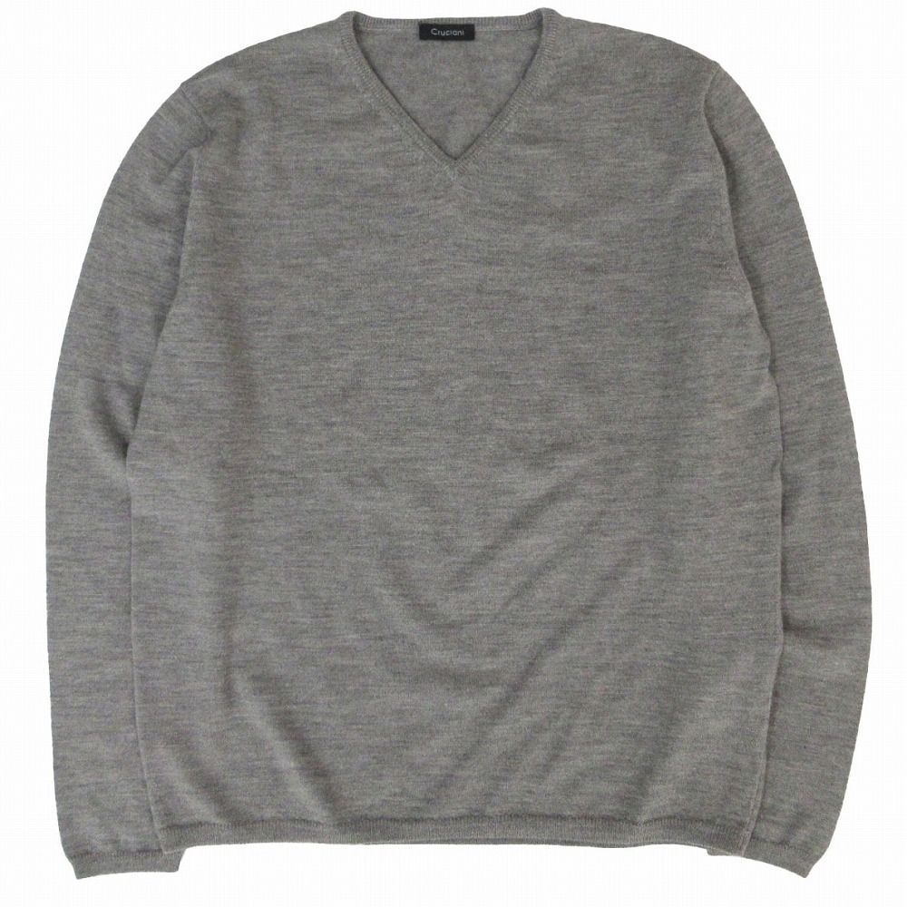 Cruciani（クルチアーニ）Vネックニットプルオーバー 38 Cruciani（クルチアーニ）Vネックニットプルオーバー 38