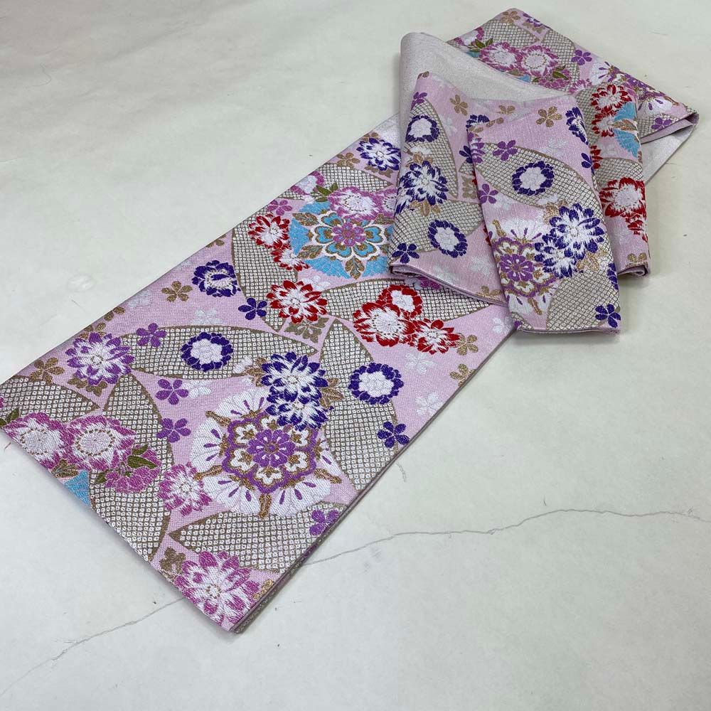 振袖用袋帯 訳あり 成人式 帯 可愛い 袋帯 中古 リサイクル 礼装 振袖  