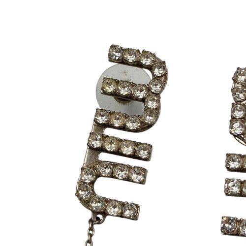 MIU MIU / ピアス/ロゴ/ラインストーン/SLV/レディース MIUMIU ロゴ ラインストーン ピアス スイング - メルカリ