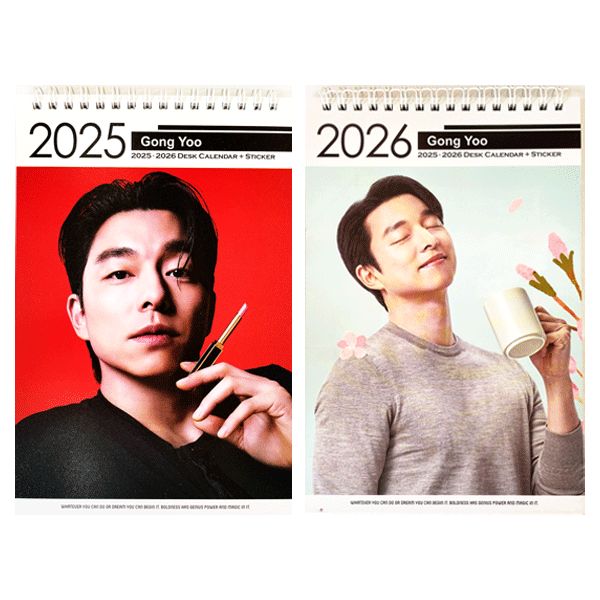 GONG YOO コン・ユ 2025.2026年 2年分卓上カレンダー 韓国俳優