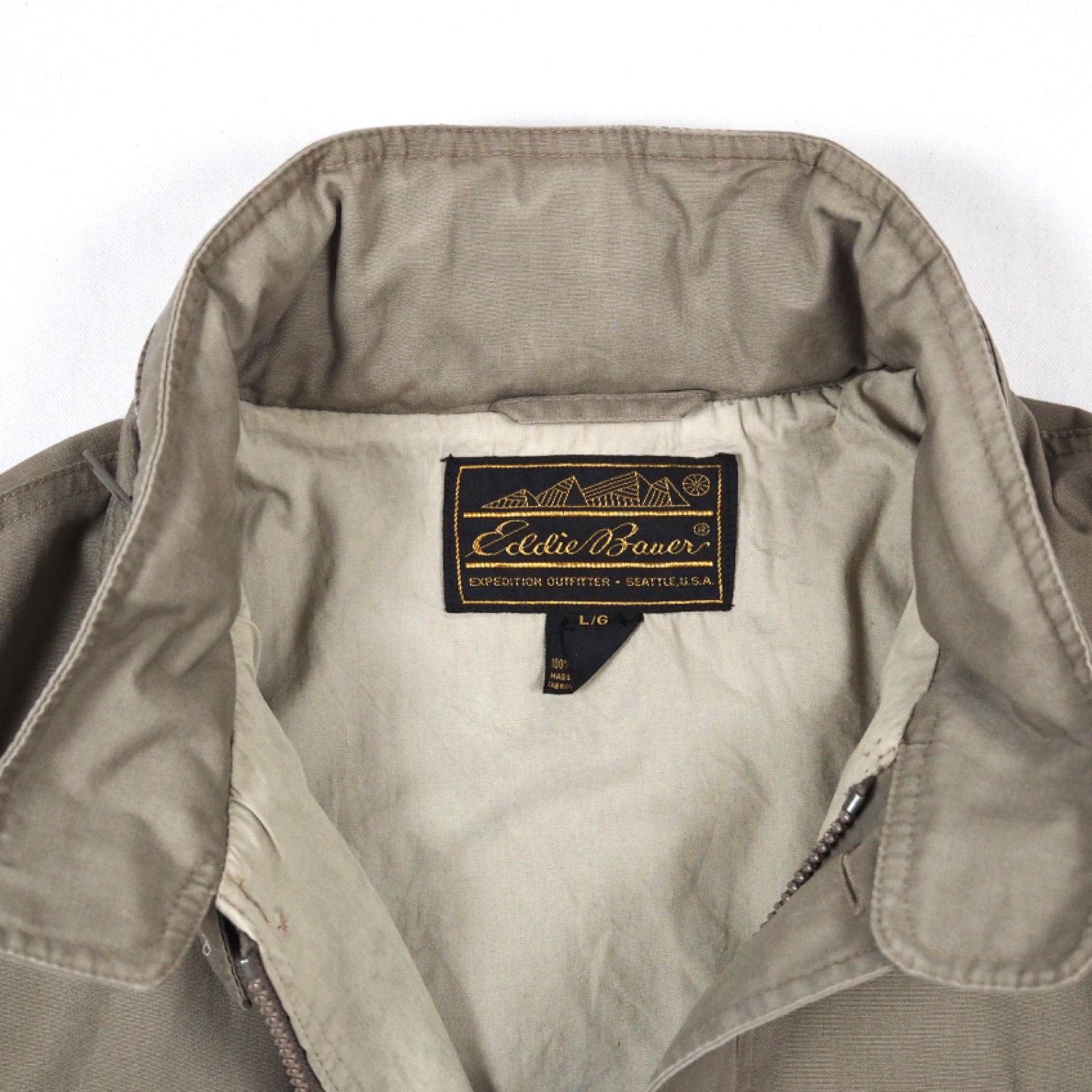 Eddie Bauer safari jacket L /80's エディーバウアー サファリ 