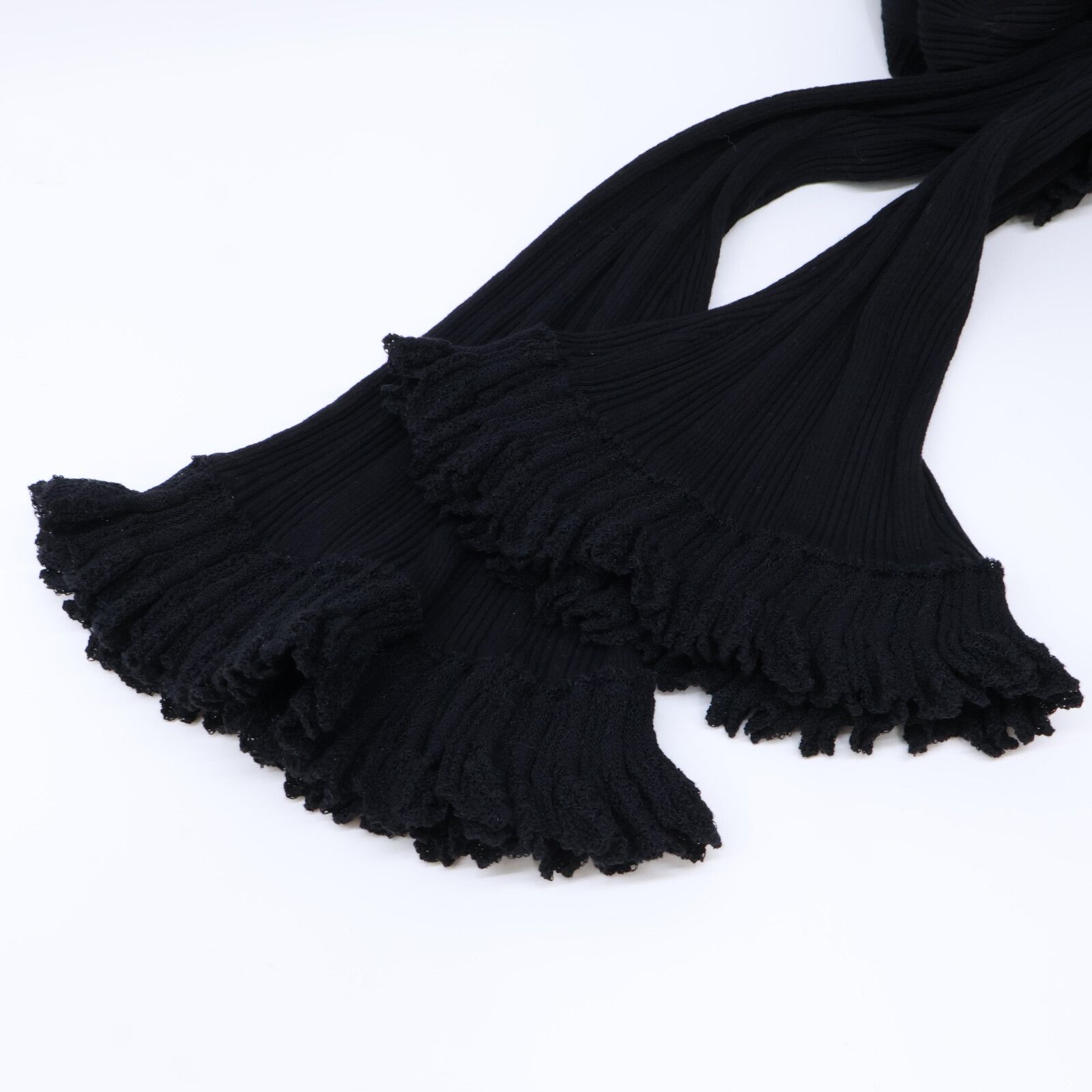 CHANEL シャネル ﾌﾞﾗｯｸ ｺｺﾎﾞﾀﾝ ｺｯﾄﾝ×ﾅｲﾛﾝ ﾆｯﾄ P63074 34 - メルカリ 