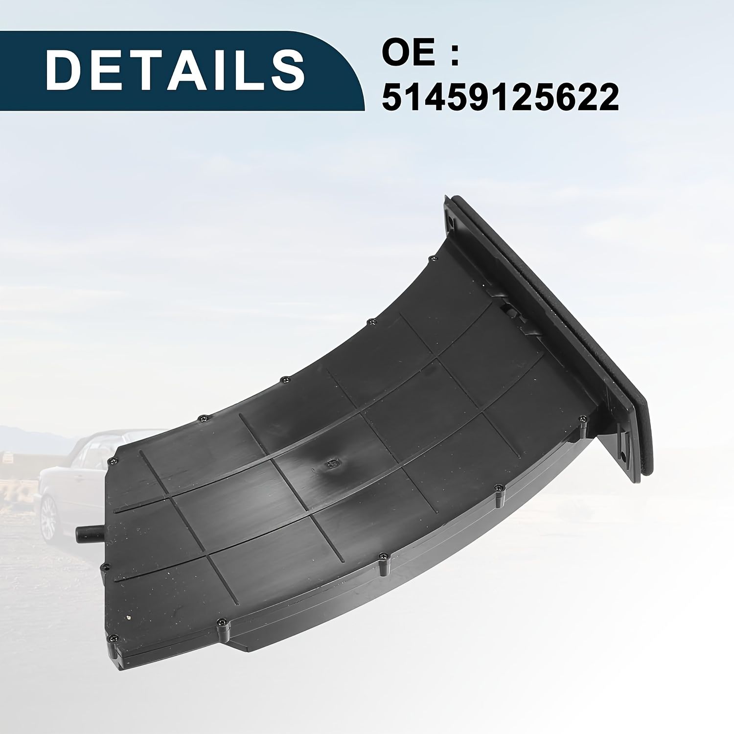 For BMW E60 2004-2010用の水カップホルダー交換、交換番号51459125622（ドライバー）51459125626（パッセンジャー）、ダッシュボードドリンクホルダーブラック1個