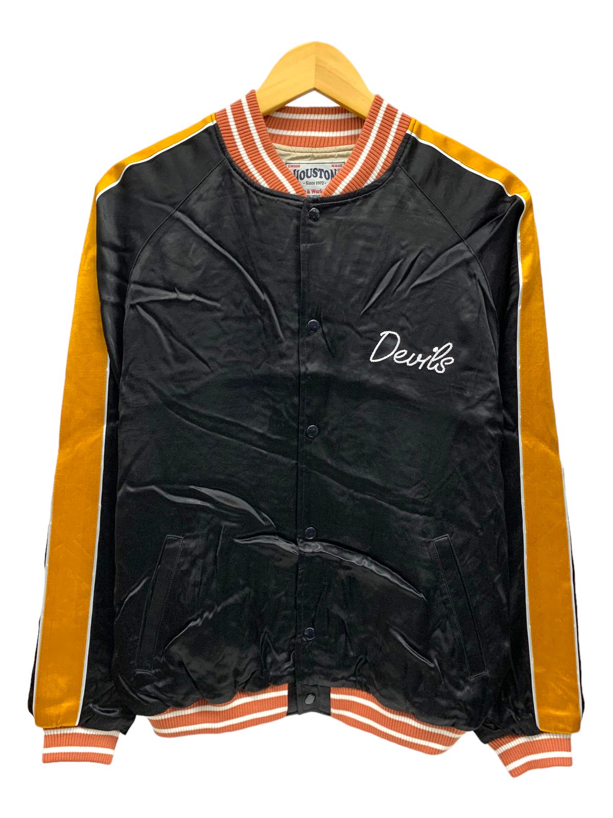 HOUSTON (ヒューストン) RAYON AWARD JACKET (DEVILS) レーヨン